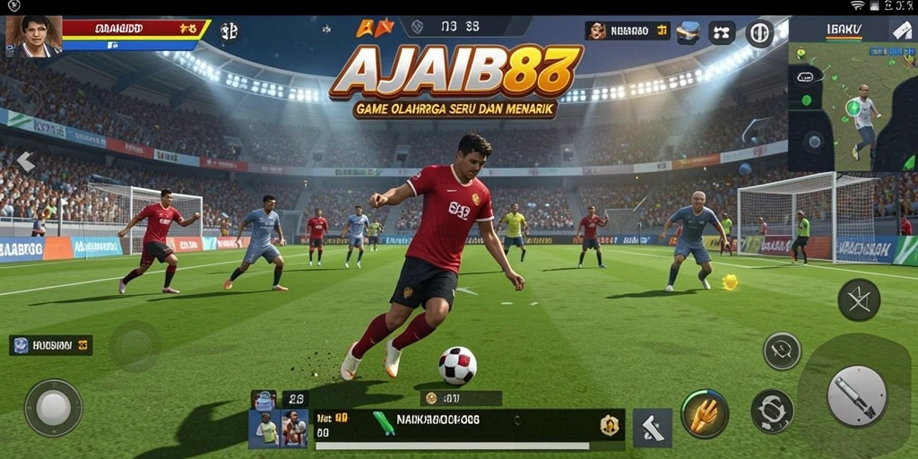 Tampilan gameplay AJAIB88 yang seru dan penuh aksi olahraga.