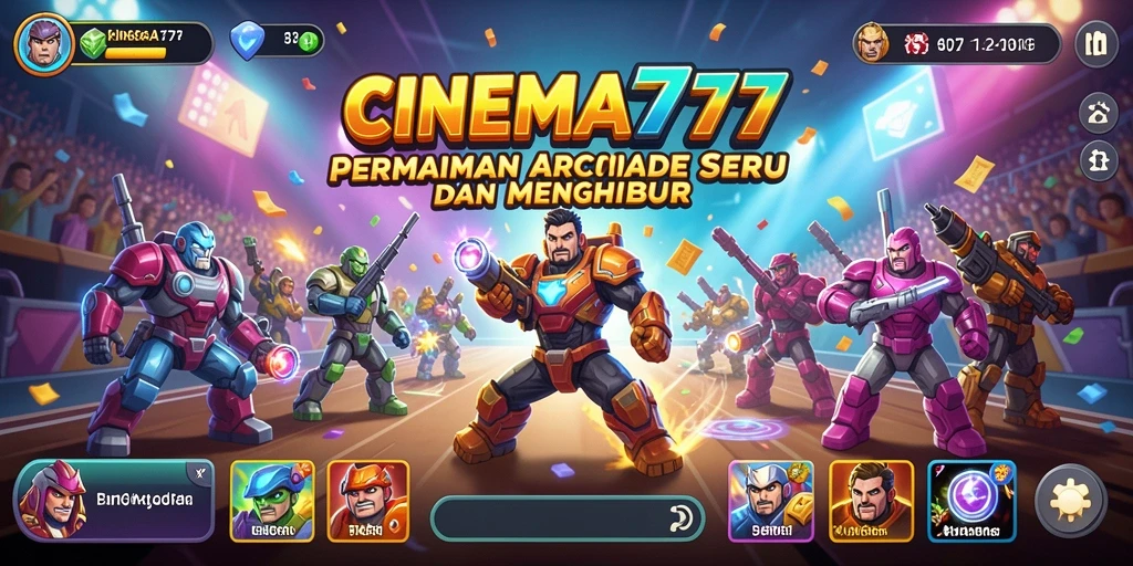 Tampilan gameplay Arcade yang menarik dalam CINEMA777.