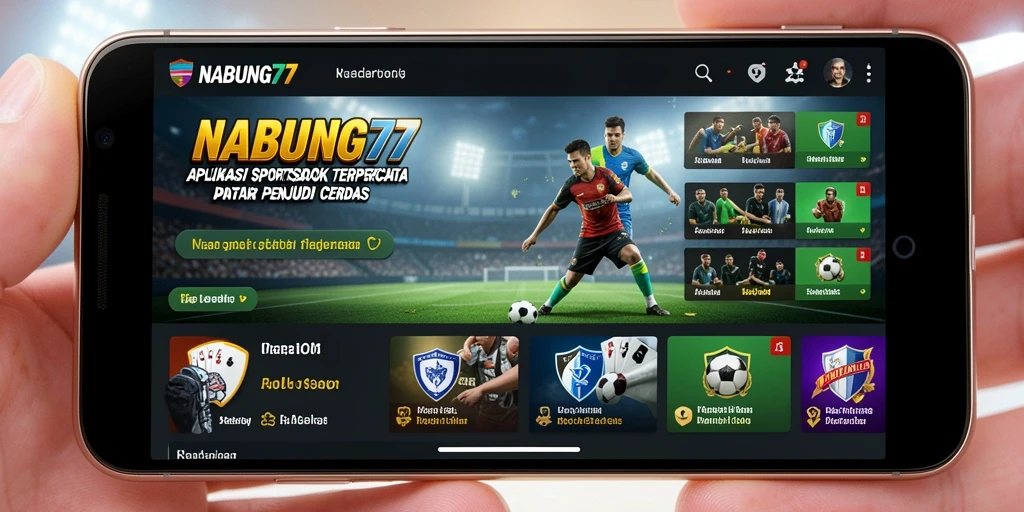 Tampilan gameplay dari aplikasi Sportsbook NABUNG77 yang interaktif.