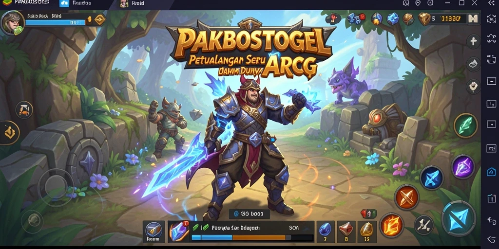Tampilan gameplay seru dalam dunia fantasi PAKBOSTOGEL.