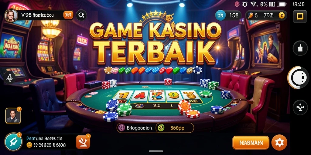 Tangkapan layar V98 menampilkan gameplay Kasino yang menegangkan dan menarik.