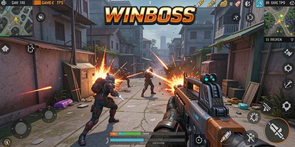 Tampilan gameplay seru dan menegangkan dari WINBOSS.
